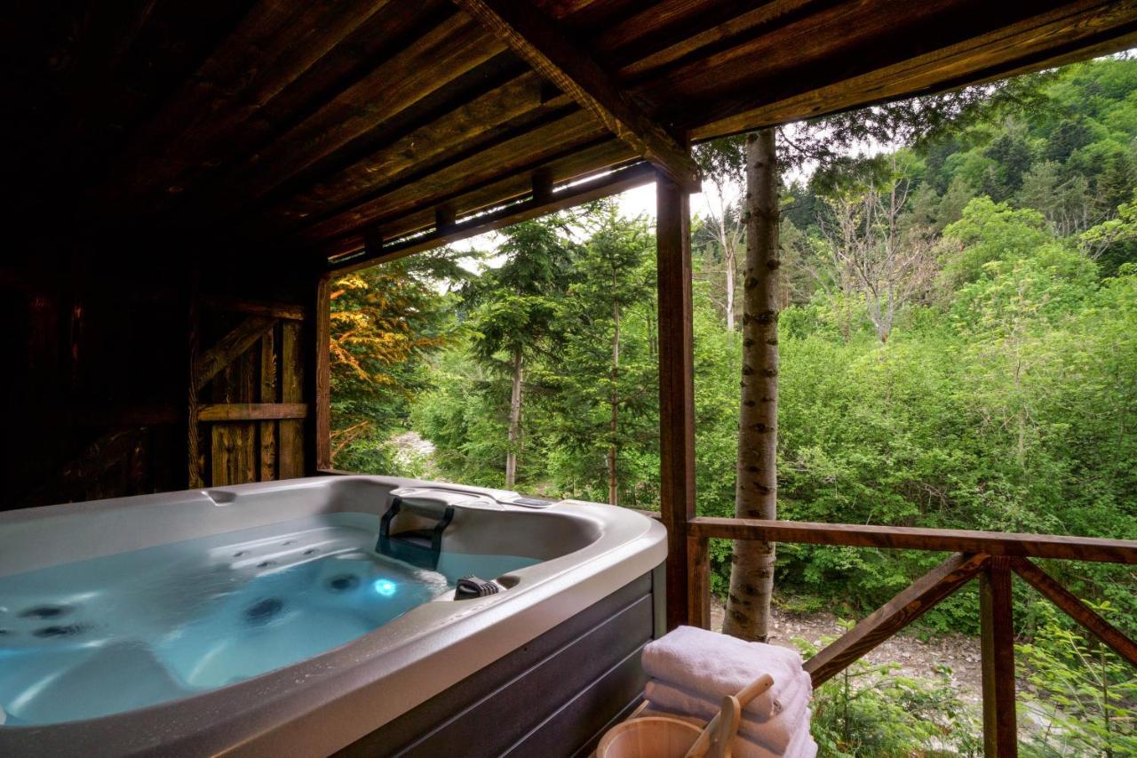 Novosiele Residence - Nad Gorska Rzeka - Lesne Spa Sauna Jacuzzi - Bieszczady Bystre  Exteriör bild